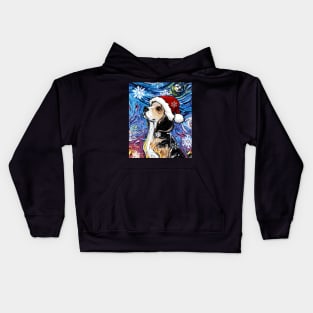 Santa Beagle Kids Hoodie